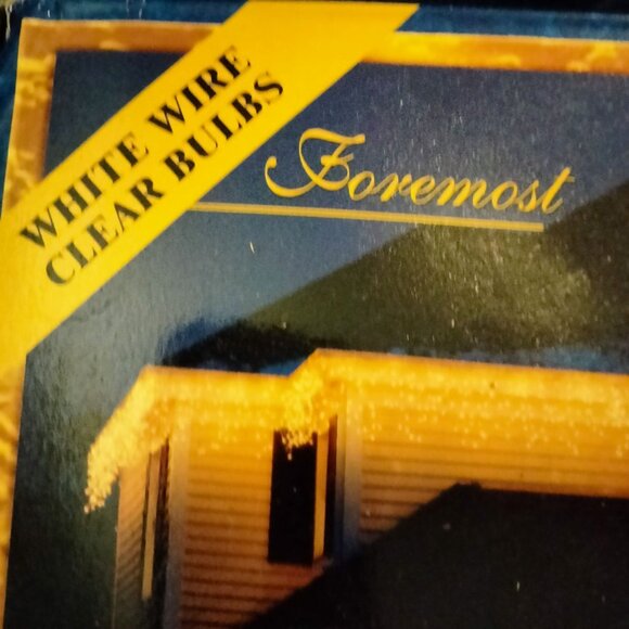 Icicle String Lights 100  White Wire Clear Bulbs Outdoor Indoor 10 Ft - Picture 4 of 10